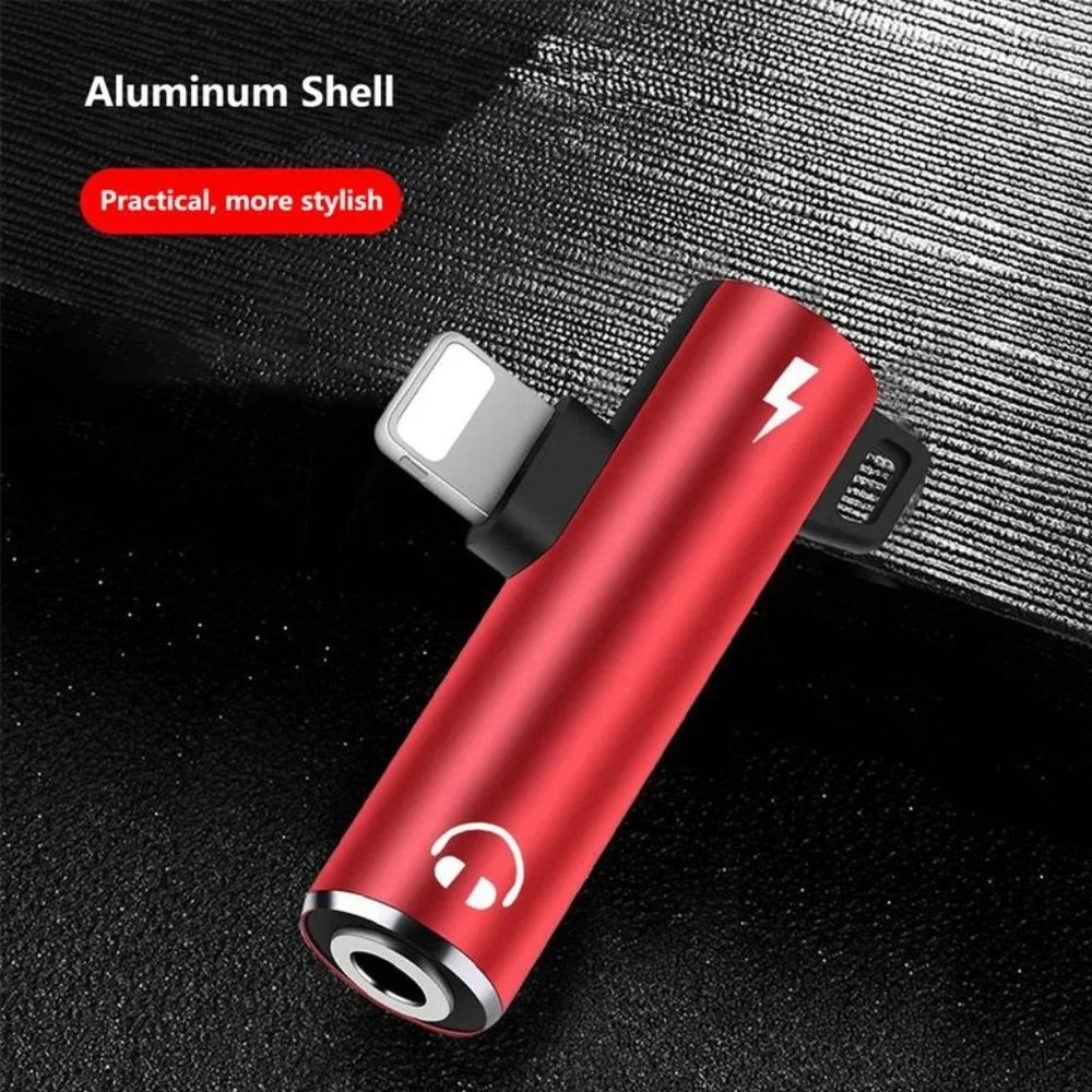2 in 1 iPhone Aux Audio Adaptor, charge your iPhone and use Aux port simultaneou